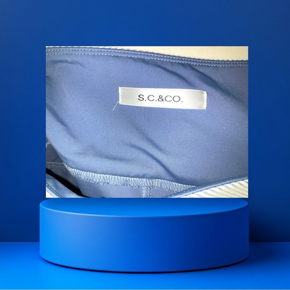 S.C. & Co Blue‎ Pinstripe Athletic Skort Short SZ M Pickleball Tennis Golf Women - Picture 7 of 9